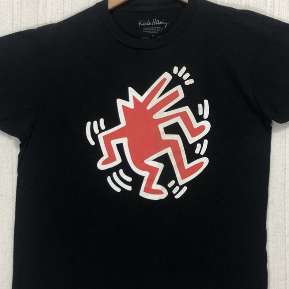 keith haring Other - Keith Haring Barking Dog Graphic T-Shirt Black Red‎ White Pop Art Mens Medium